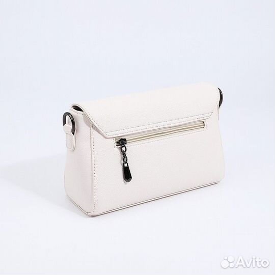 Сумка женская на магните, цвет белый