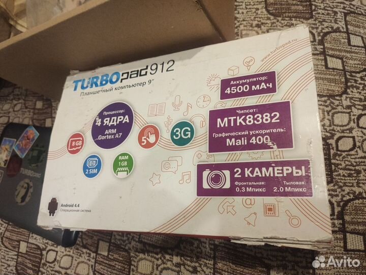 Планшет turbopad 912 на запчасти