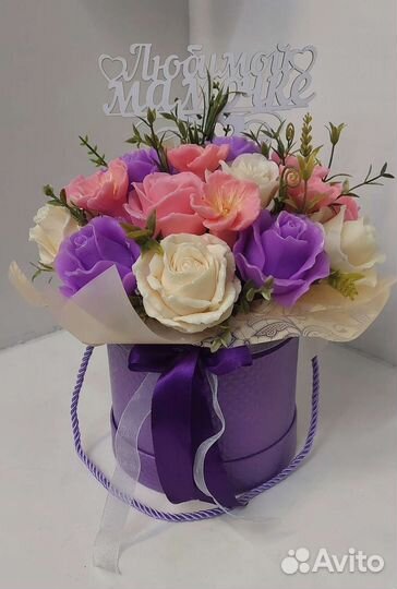 Букет цветов из мыла