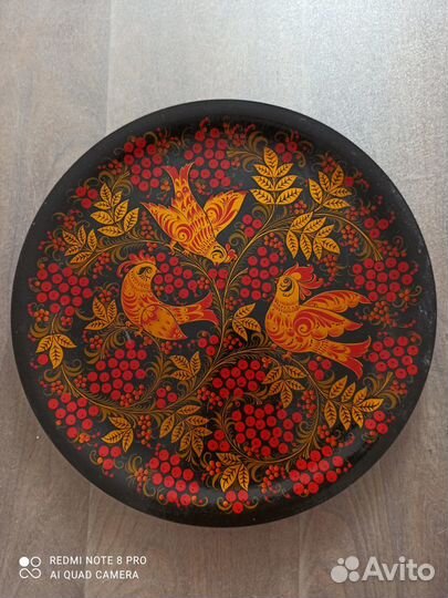 Декоративное блюдо - хохлома
