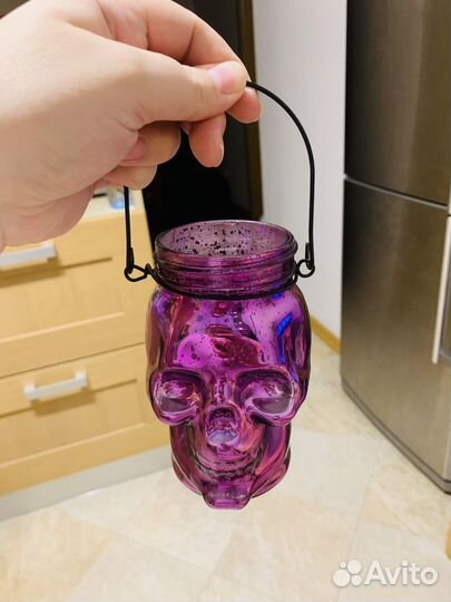 Череп декоративный банка