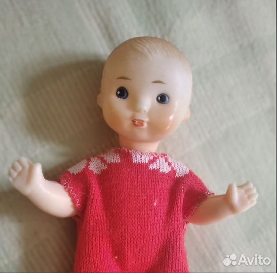 Винтажный редкий пупс СССР Загорск 18 см