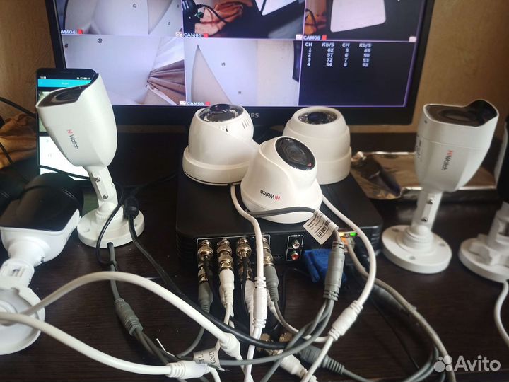 Комплект видеонаблюдения 8 камер AHD
