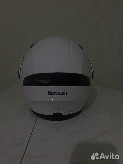 Шлем (модуляр) Ataki FF902 Solid белый глянцевый M