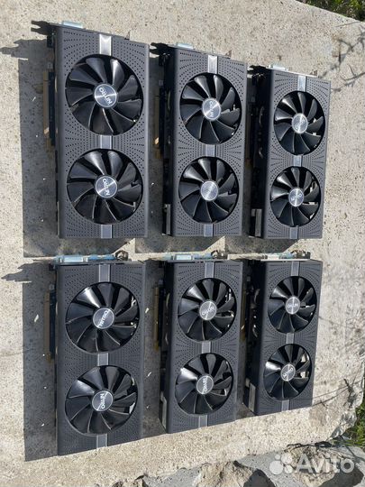 Видеокарта Sapphire rx580 Nitro+ 570 Nirto+ 4gb
