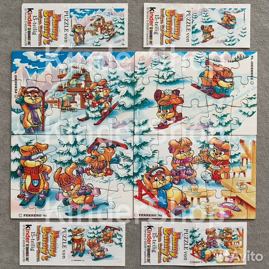 Пазлы к разным сериям Киндер