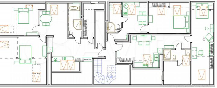 Своб. планировка, 220 м², 3/3 эт.