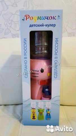 Детский кулер Акваняня Кошка розовая