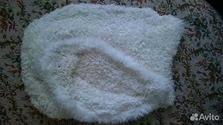 Шарф труба с имитацией меха