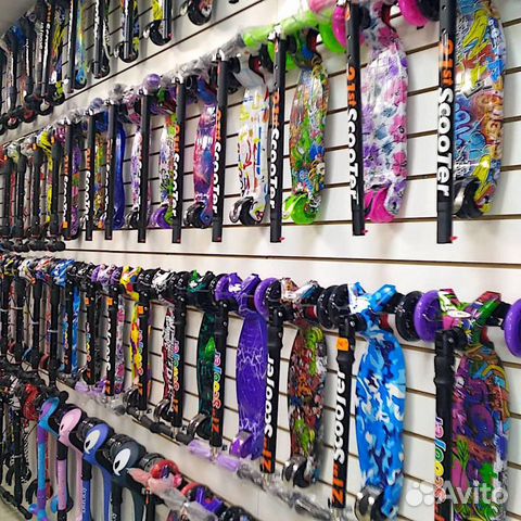 Самокат Maxi принт складной