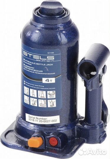 Домкрат Stels бутылочный 4 т, подъем 170-420 мм