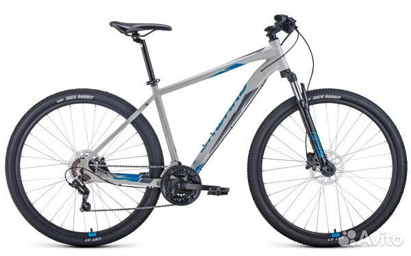 Велосипед 29д. Forward Apache 3.0 серый рост19