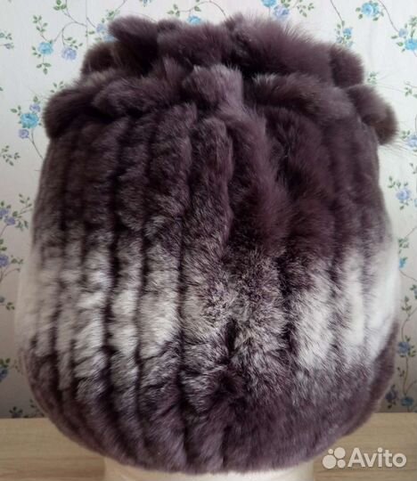 Шапка вязаная 1) норка,2) кролик рекс