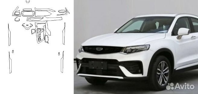 Защитная пленка Лекала для экранов и салона авто