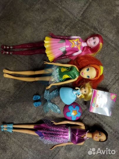 Эльза, Анна, Барби, Ариэль