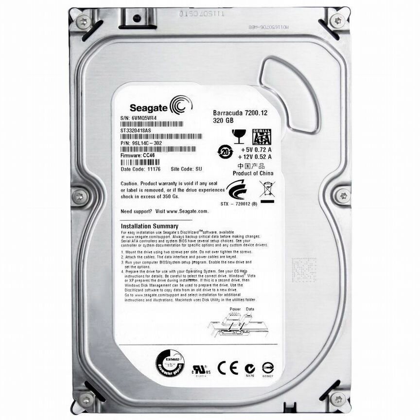 [ST3320418AS] Жесткий Диск Seagate 320gb Sata2 3.5 St3320418as