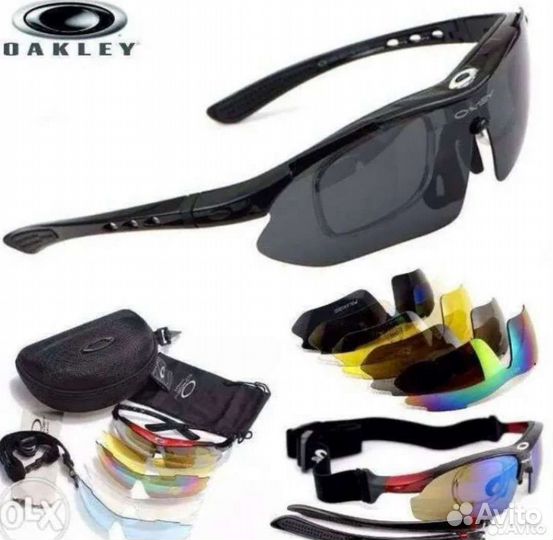Очки защитные oakley 5сменных поликарбонатных линз