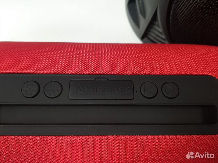 Большая Переносная портативная колонка красная