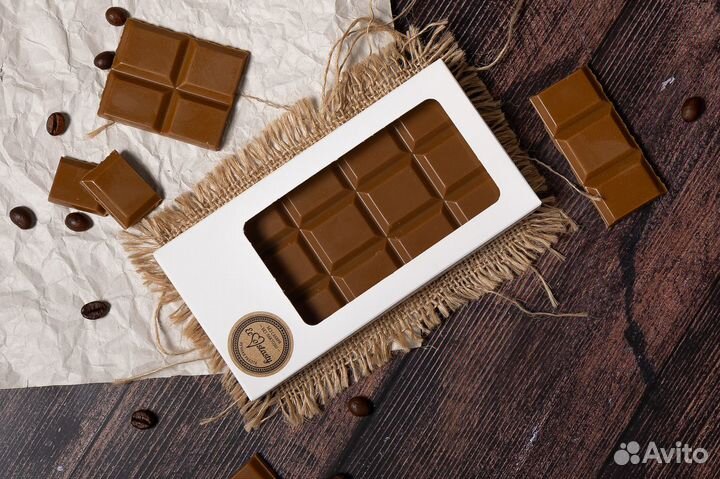 Шоколад с визиткой плитка 70