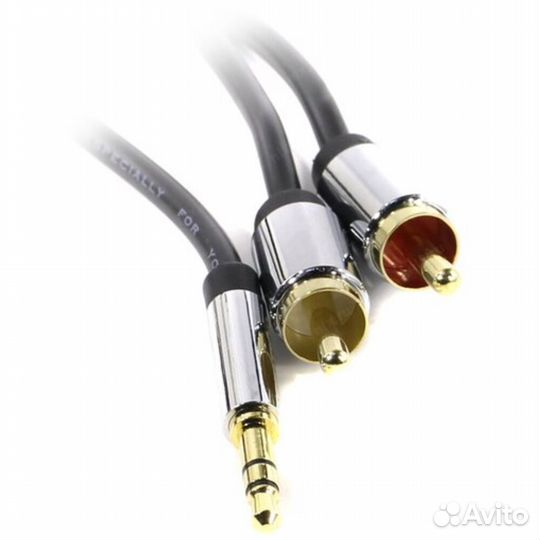 Кабель Jack (3.5mm) (M) - 2*RCA 1.5m #242864
