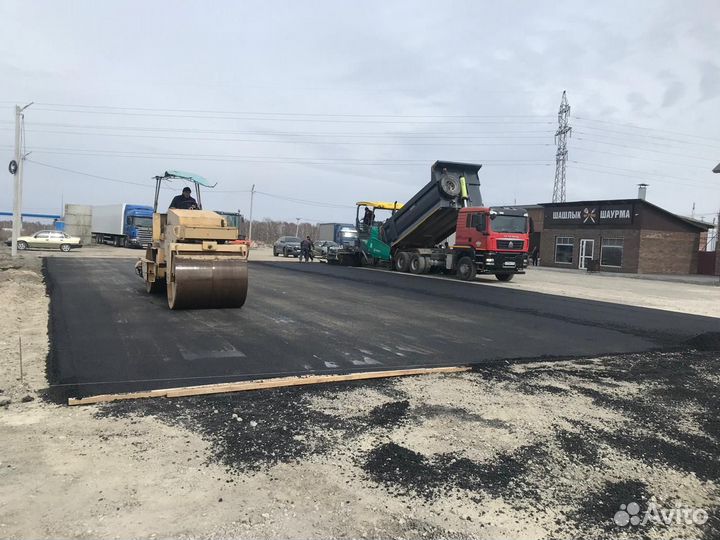Асфальтирование и благоустройство территории