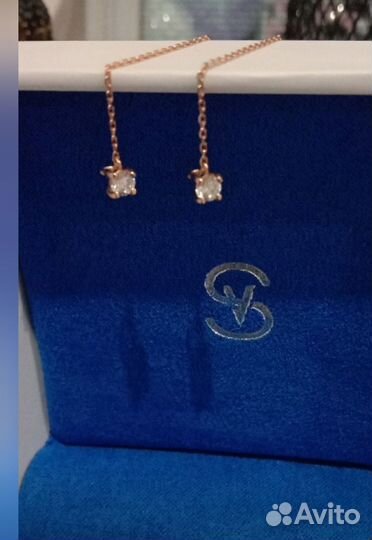 Золотые серьги соколов 585 проба новые