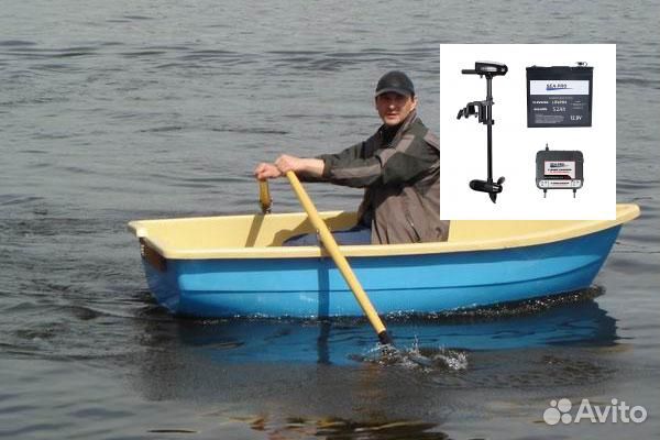 Вёсельная лодка с электромотором Тортилла Sea-Pro