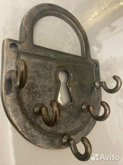 Вешалка - замок из латуни