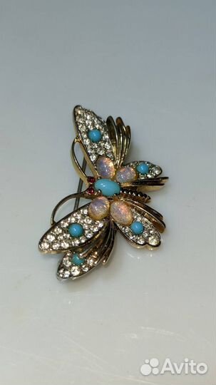 Винтажная брошь Бабочка Jamaz США