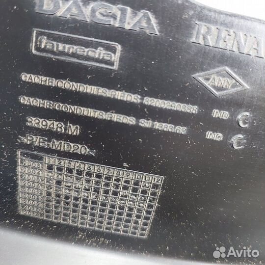 Накладка на торпедо Renault Logan K7J 2006