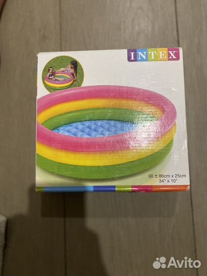 Детский надувной бассейн intex