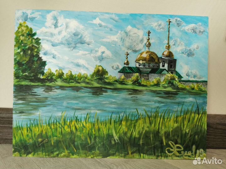 Картина акрилом на холсте