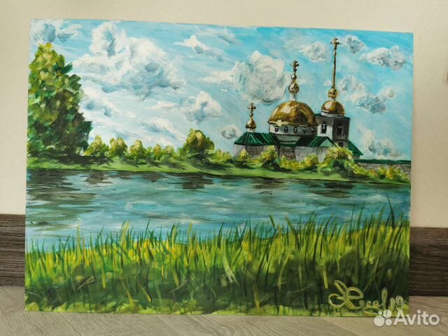 Картина акрилом на холсте