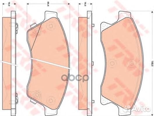 GDB1843 1431 12 542120 колодки дисковые п O