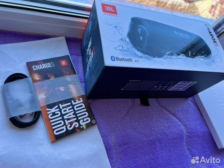 JBL Charge 5 Blue, новая из ОАЭ, оригинал