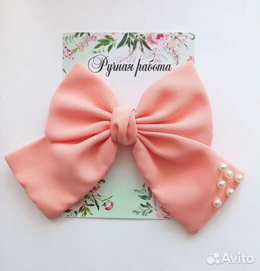 Бант из габардина