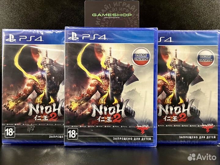 Nioh 2 PS4 русские субтитры