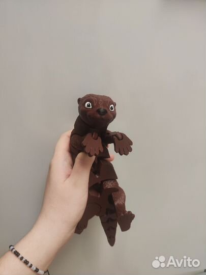 Подвижная 3Д выдра