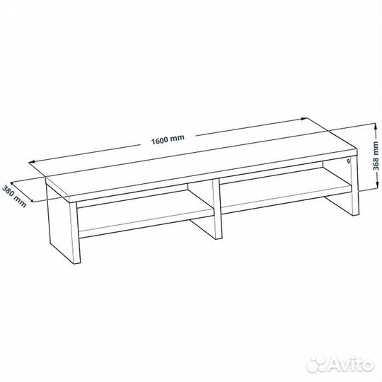 Тумба под тв Лакк Enkel, белая, новая