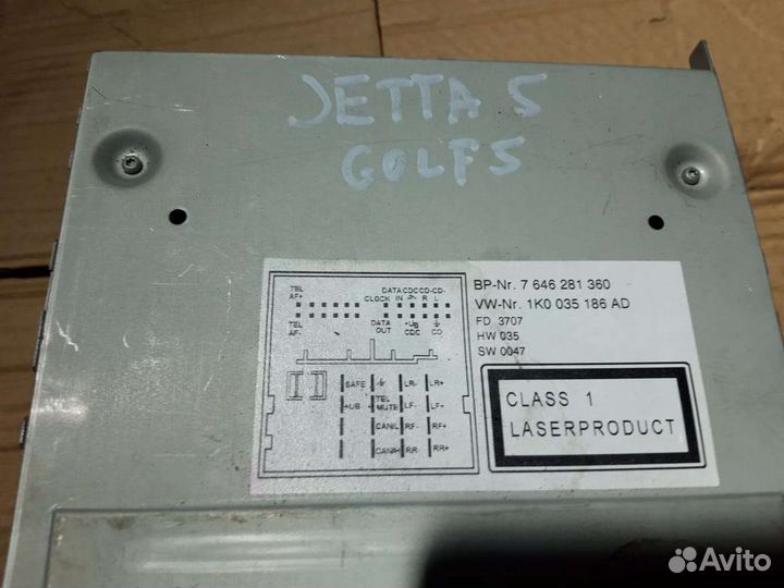 Магнитола Фольксваген Джетта 5 Гольф 5