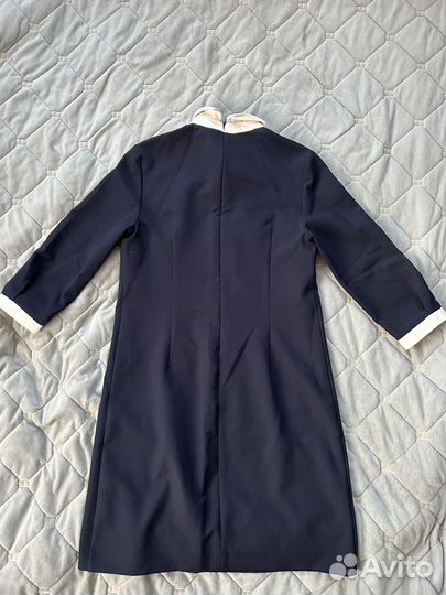 Платье школьное синее