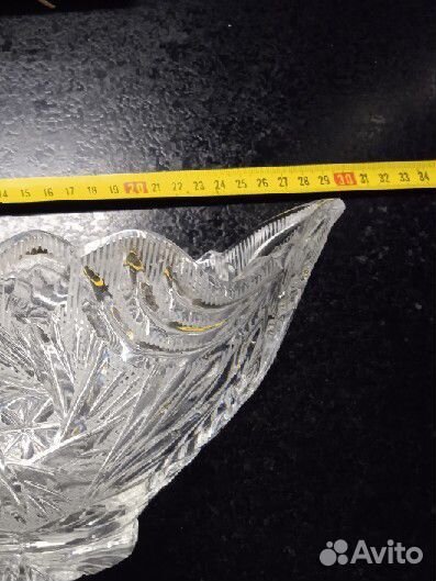 Ваза-ладья, хрусталь СССР