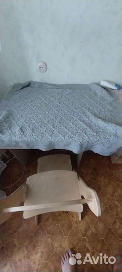 Вязаный плед в коляску