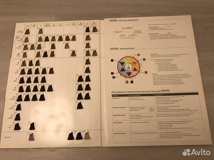 Раскладка для красок Игора