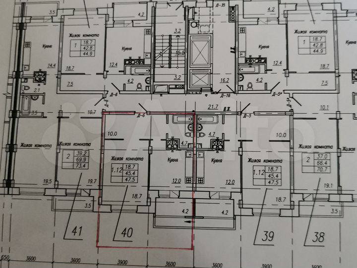 1-к. квартира, 47,5 м², 8/16 эт.