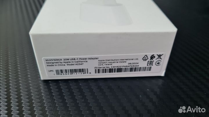 Блок питания apple 20w оригинальный