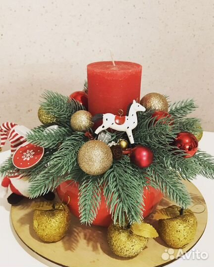 Новогодняя композиция, декор