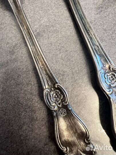 Набор столовых приборов мельхиор серебро