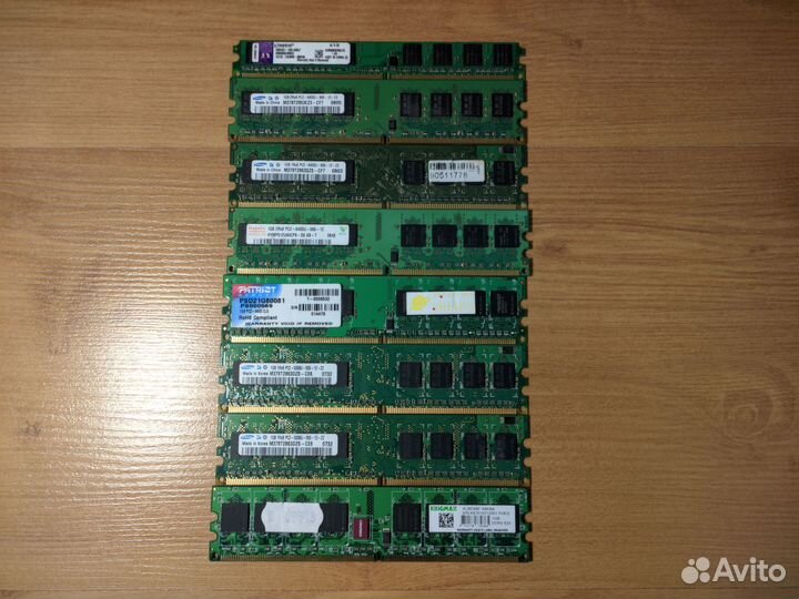 Оперативная память для пк DDR2 2Gb, 1Gb, 512Mb