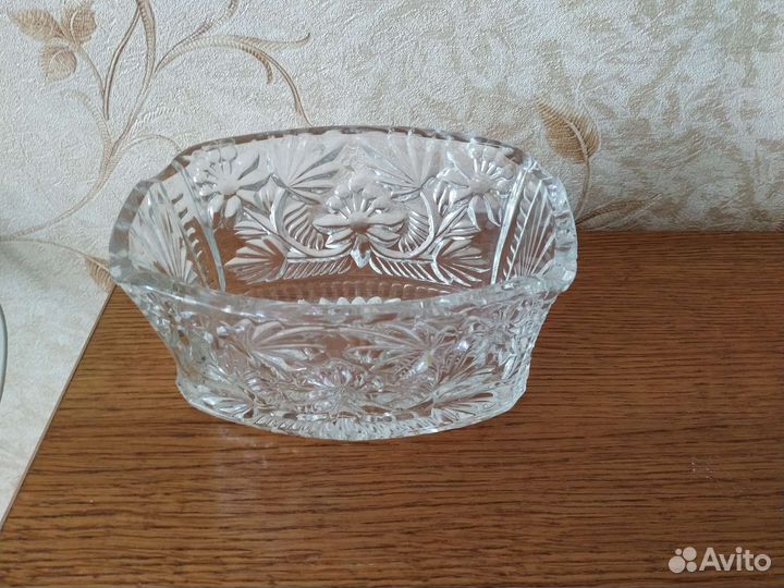 Салатник хрустальный СССР